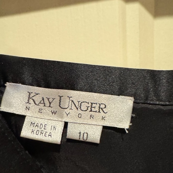 Kay Unger Midnight Black Silk Maxi Skirt - Picture 2 of 3